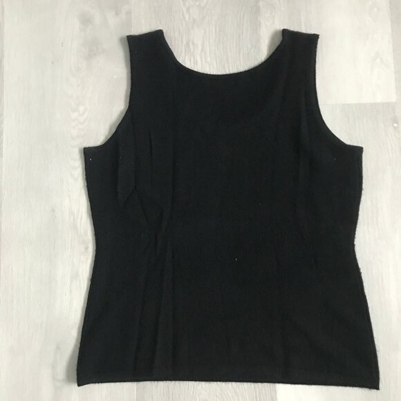 NEIMAN MARCUS WOMENS SWEATER 100% CASHMERE BLACK PULLOVER LARGE - Picture 3 of 8